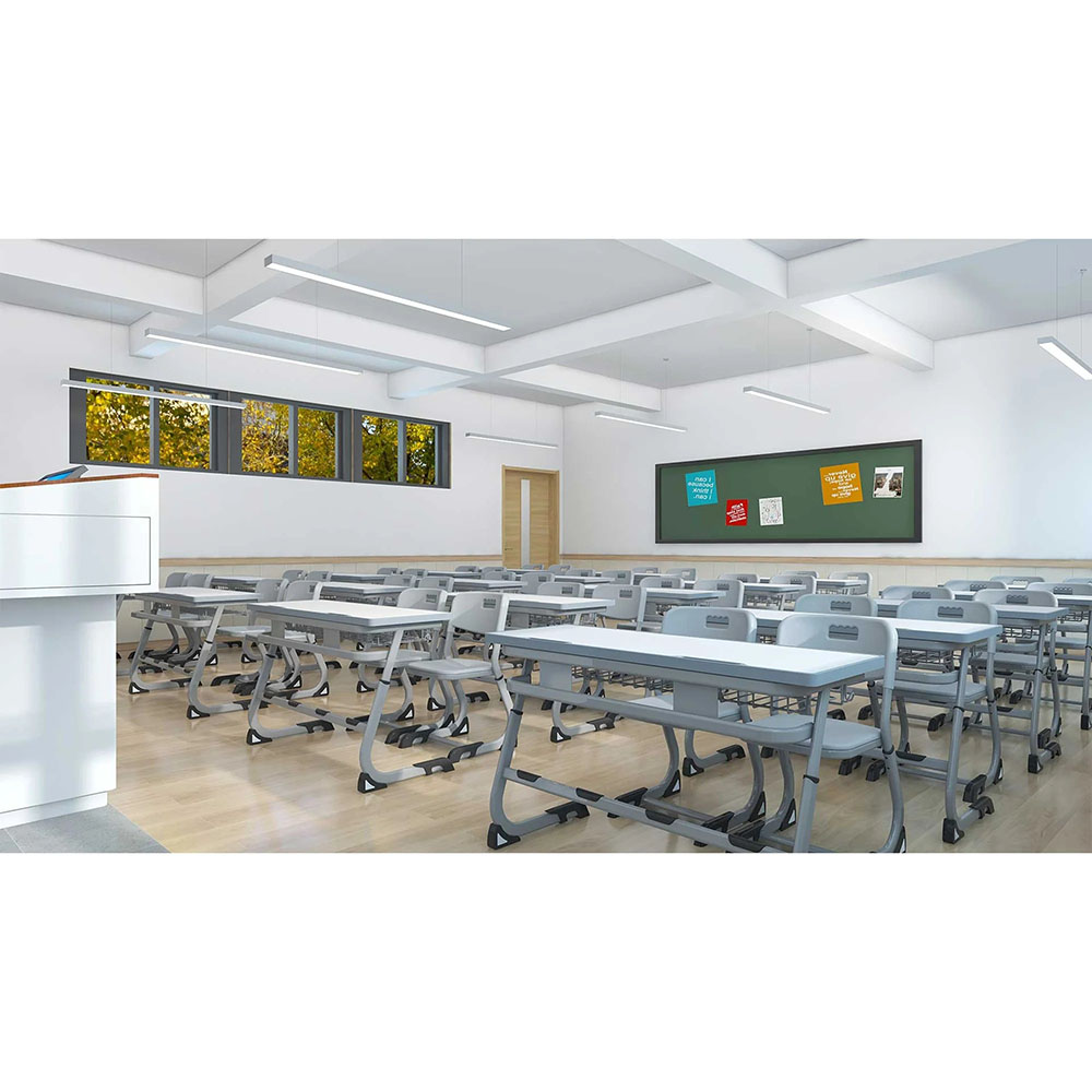 Двоен регулируем ученически чин-маса RFG Ergo School бял-сив